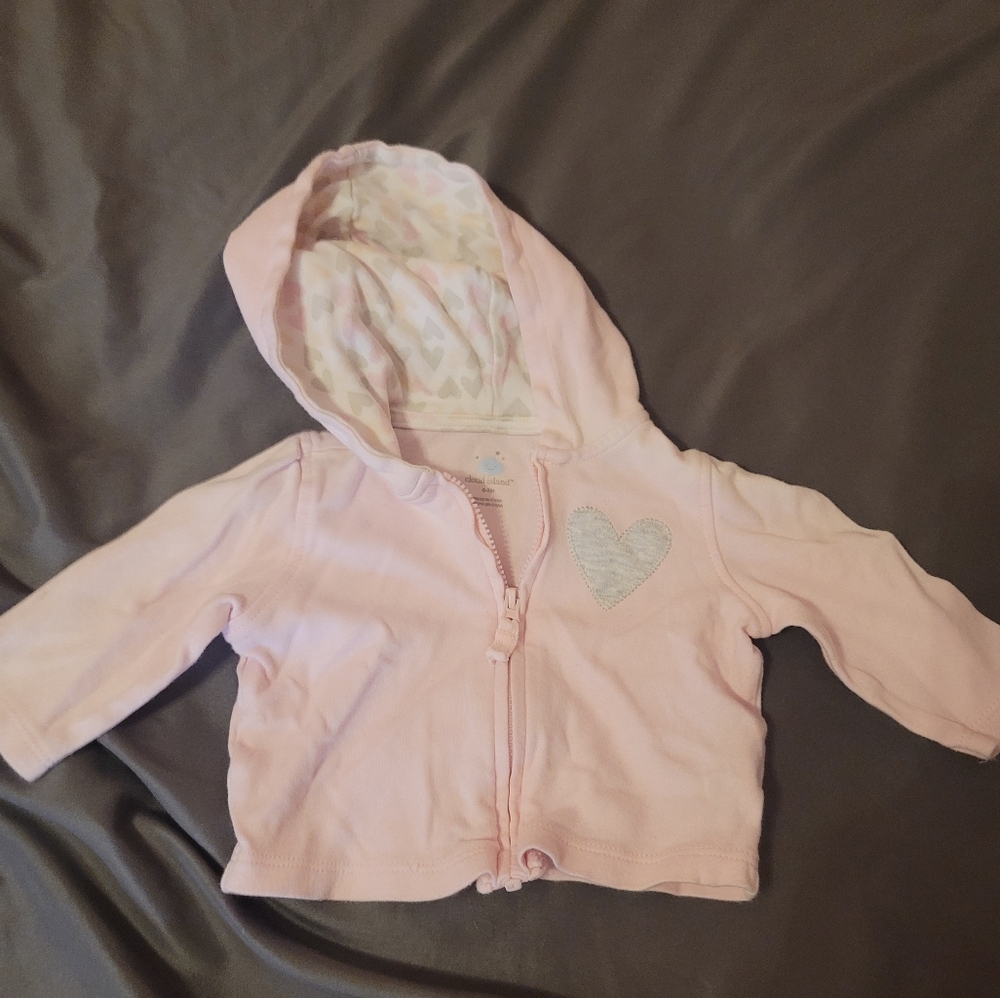 Infant Girl Pink Zip up hoodie jacket